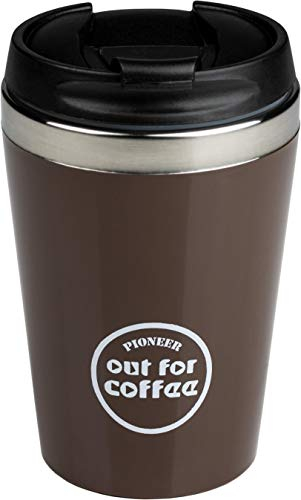 Pioneer CMG300BR Insulated Travel Mug, Stainless Steel, Brown
