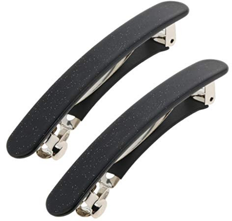 Sharplace Vintage Haarspange Haarklammer französische Haarclips Haargreifer Haar Accessiories 2er Pack, Schwarz