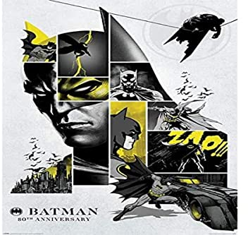 Batman 80's Anniversary Unisex Poster Multicolor Papier 61 x 91,5 cm DC Comics, Film