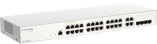 D-Link Nuclias Cloud-Managed DBS-2000-28 Switch - 24 x 10/100/1000 + 4 x SFP Gigabit Combined
