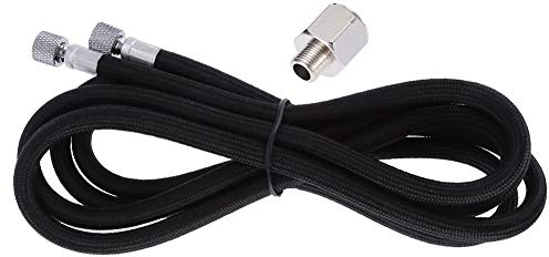 Regun Pneumatik Schlauch, 1.8 meter EVA Gewebte Airbrush Schlauch, Flexibel Druckluftschlauch mit Standard-1/8 Größe Armaturen an beiden Enden für Spritzpistolen und Luftkompressoren