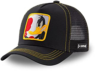 Tracker Kappe Herren Looney Tunes, Cap Herren, Daffy, Luftiges Netzgewebe, Schwarz, Einheitsgröße