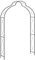 Tidyard Rosenbogen Rankgitter Rosenhilfe Pergola Spalier Tor für Rosen Blumen Garten Terrasse Metallgestell Schwarz 150 x 34 x 240 cm Eisen