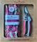 Ladies Gardening Gloves (2 Pairs) and Secateurs Set - Perfect Garden Gift for Women (Glove Medium, Secateurs Pink)