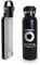 H2ZEN Borraccia in acciaio inox senza BPA con rivestimento interno in ceramica 600 ml doppio strato sottovuoto Senza gusto metallico (Nero)