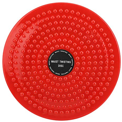 01 Disco de Cintura Giratorio doméstico, Equipo de Adelgazamiento multifunción Disco de Cintura giratoria, Equipo de Fitness Deportivo de diseño Engrosado para el Interior del hogar(Red)