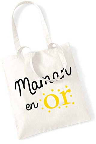 Angora Tote Bag Maman en Or