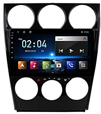 Android 10.0 Autoradio Stereo Lettore Multimediale per Auto Navigazione GPS FM, con WiFi USB Bluetooth Fotocamera Posteriore, per Mazda 6 2006-2015 Car Radio,Quad Core,4G WiFi 2+32