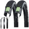 2 x Smart Sam Plus Fahrradreifen Performance DD GreenG E-50 57-622 (29,0 x 2,25) inkl. Reifenheber
