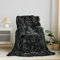 Wajade Kunstfelldecke – Sherpa Schafdecke – Comfort Luxuriöse Flauschige Kuscheldecke – weiche Decke für Couch und Bett – 160 x 200 cm – Schwarz