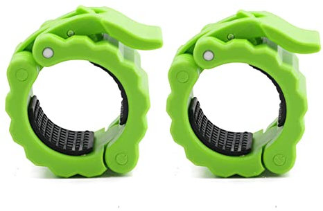 Strainho Barbell Clips Quick Release Olympic Barbell Clips Gym Clips For Barbell Weight Bar Clips Barbell Collar Barbell Clamps 2 Inch Green