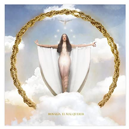 ROSALíA EL MAL QUERER Albumcover Musikposter Leinwand Poster Wandkunst Dekor Druck Bild Gemälde für Wohnzimmer Schlafzimmer Dekoration Rahmen Stil 40 x 40 cm