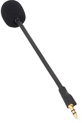 Perche de Microphone de Jeu de Remplacement pour Pro/G Pro X Casques de Jeu sans Fil, Microphone de Jeu Amovible Antibruit avec Prise Plaquée Or 3,5 Mm