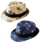 Maeau Chapeau de Paille Plage Enfant Garçon Fille Chapeau de Jazz Beige Été Panama Trilby Fedora 1 2 3 Ans Casquette de Soleil Bébé Anti UV Imprimé Chapeau de Cowboy en Paille Voyage Vacances 54cm