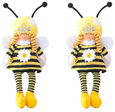 TOYANDONA 2stücke Cartoon Biene Plüschkissen Dekorationsspielzeug Für Schlafbegleiter Für Partys Perfektes Accessoire Für Wohnräume Und Kinderzimmer