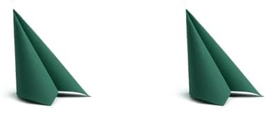 Alvotex Soft Point 50 Servietten, hochwertige Einwegserviette, 38x38 cm, Grün (Packung mit 2)