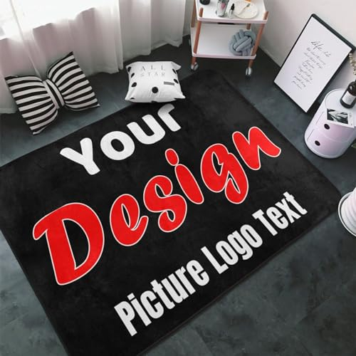 Benutzerdefinierte Begrüßungstür Teppich Personalisierte Foto Text Bild Logo rutschfeste Eingang Haustür Matte Innen Außenbereich Teppich für Home Garten Büro (60x39 / 150x100cm)