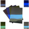 ASENME Sortierter farbiger Karton, Packung mit 8 Einheiten Metallischer Karton (Schwarz+Blau+Grün+Türkis, A4 / 8 Einheiten)