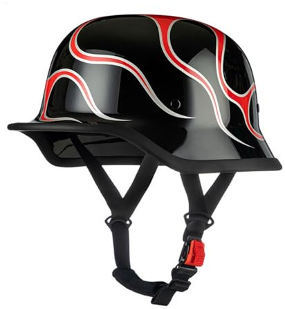 Motorradhelm Halbschalen Halbhelm Halbschalenhelm Baseballmütze-Helm Baseball Cap Motorradhelm Mit ECE-Zulassung Cruiser Chopper Scooter Helm Für Bike Cruiser Moped Scooter