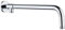 JINYOMFLY Brazo de Ducha de Pared, 38 cm, Cromado, Tubo de Extensión de Acero Inoxidable, Rosca G1/2