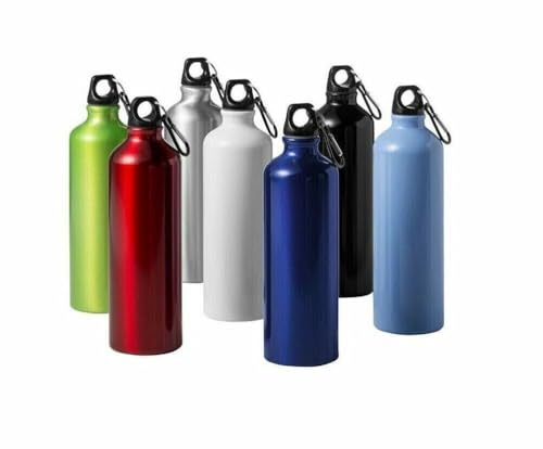Borraccia Nera Termica Alluminio 750 ML Scuola Sport Palestra