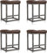 Youhauchair Barhocker 4er-Set, Bar Stool in Thekenhöhe, Sattelhocker, Barhocker aus PU-Leder mit Metallfuß, Fußstütze, hoher Barhocker für Esszimmer, Kücheninsel, Café, Pub