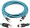 Lonlonty M12 4-poliger D-code Stecker auf RJ45 Cat 6 Ethernet Kabel 26AWG Abgeschirmt, Hochflexibel, IP67 Wasserdicht, Netzwerkkabel für Industrieautomation, 3 m