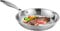 Moreeulsi Frying Pan Stainless Steel, 20cm Stainless Steel Frying Pan - Deep Frying Pan, Oven Safe Skillet Deep Skillet Cooking Pan, Stainless Steel Skillet for Omelette Cooking