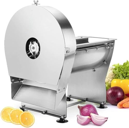 ZJGFCB Commercial Tomato Slicer, Electric Vegetable Slicer Machine, 0~10mm Adjustable Stainless Steel For Lemon Potato Onion Garlic - Perfect For Restaurant And Home Use