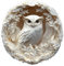 Holzpuzzles für Erwachsene und Kinder, 300 Teile Holzpuzzle Erwachsene, Kreisförmige Einzigartige Puzzle, Wooden Puzzle 3D Paper Carved owl, Holz Puzzle Mit Geschenkbox Aus Holz,34 * 33.3cm