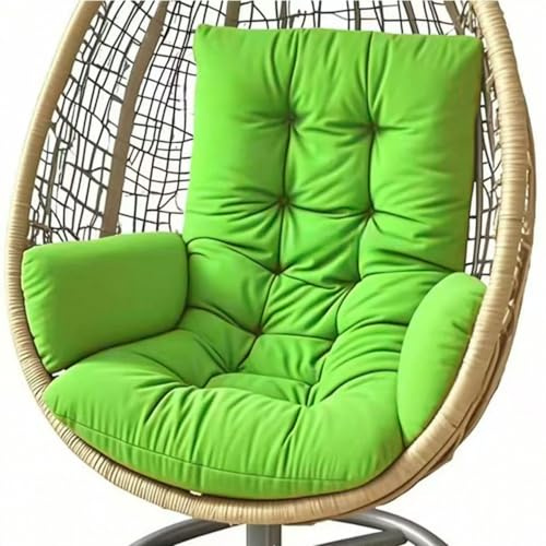 AQIGR Hängesessel Kissen, Garten Polster, Auflage für Hängeschaukel, Hängekorb Sitzkissen, Waschbar Schaukelstuhl Sitzkissen Hängestuhl Sitzauflage(Apple Green)