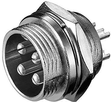 Wentronic 4 XLR M Edelstahl Aderverbinder – Verbinder Fäden (Edelstahl)