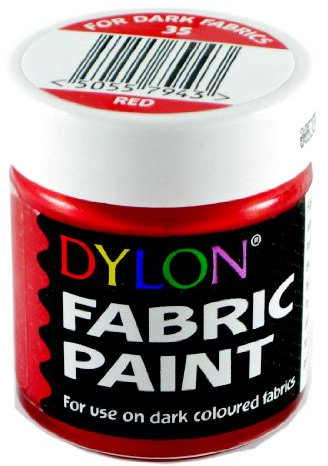 Stoff Farbe Opak Rot 25ml