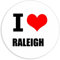 Kiwistar - Autoaufkleber - 5x5 cm - außen klebend - I love Raleigh für Auto, Laptop, Fahrrad, LKW, Motorrad Aufkleber mehrfarbig Sticker Decal