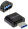 kenable USB 2.0 Type A Socket to USB 3.1 Type C Male Plug Adapter BLACK
