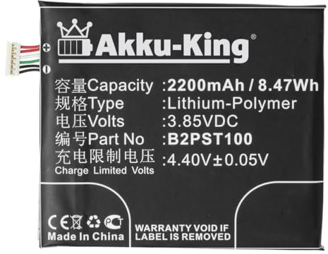 Akku-King Akku kompatibel mit HTC B2PST100 - Li-Polymer 2200mAh - für HTC Desire 530, 530 4G, 555, 555 4G LTE, 630, 630 Dual SIM, 630 Dual SIM TD-LTE, 650