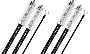 Norstone JURA Cable 2 x RCA M M masse 0 6m