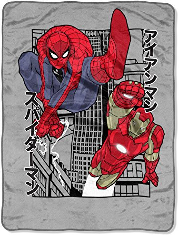 The Avengers, Power City Micro Raschel Überwurf Decke, 116,8 x 152,4 cm