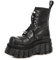 New Rock Donna New Mili Pelle Black Stivali 40 EU