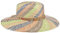 Lipodo Chapeau en Paille Jalaja Colour Femme - Made in Italy de Soleil Capeline Plage Été Printemps-été - Taille Unique Multicolore