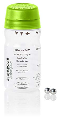 BBQ Shaker (vert) pour faire soi-même des sauces 325 ml