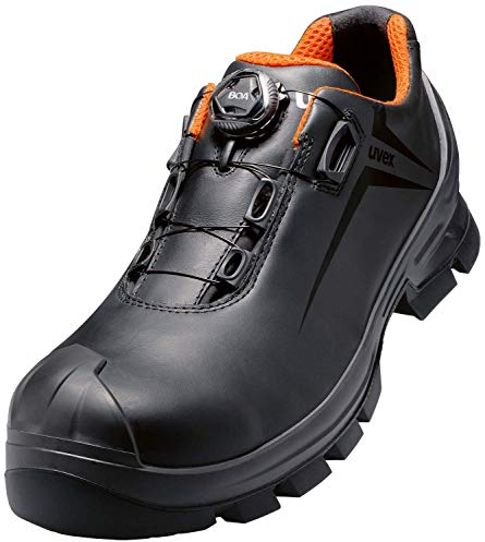Uvex 2 Vibram - Sicherheitsschuhe S3 HI HRO SRC - Schwarz/Orange, Größe:43