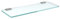 bijon Glasregal Glasablage Wandregal Glas Bad-Regal Glas Badezimmer Regal Badablage Ablageregal - 8mm Hartglas, 60 x 15 cm, Milchglas + Halterung F - Edelstahl Optik