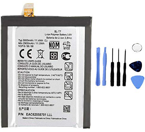 Akku kompatibel mit LG G2 BL-T7 BLT7 D802 D802T OPTIMUS Hohe Kapazität 3000 mAh inklusive Demontage-Set