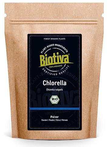Chlorella en poudre bio 500g - Chlorella Vulgaris - Algues - Conditionné et contrôlé en Allemagne (DE-ÖKO-005)