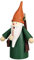 Seiffener Volkskunst | Räuchermännchen Erzgebirge Wichtel | 16 cm | erzgebirgische Holzkunst Weihnachten | 12325 | Jägerwichtel