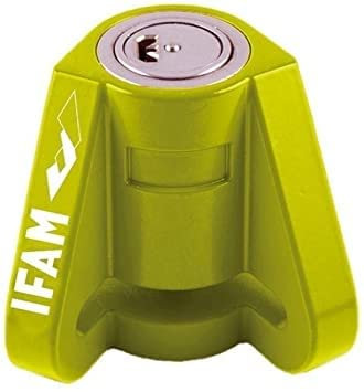 IFAM - ROOKIE Antirrobo para Disco de freno, pinza de freno de disco. Pasador de 5,5 mm. Candado de disco (Amarillo)