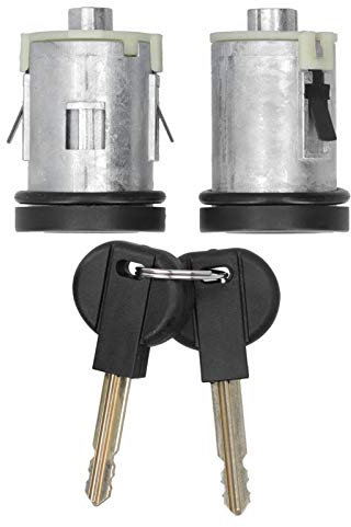 Paire de Cylindre de Serrure de Porte avec de Nouvelles Clés, Barillet de Serrure de Porte avec 2 Pièces de Rechange de Clés en Alliage D'aluminium Adapté pour Expert / 806