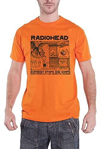 Rock Off Official Radiohead GAWPS Orange T-Shirt XXL