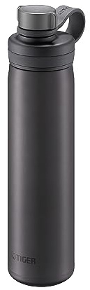 Tiger Bubble Thermal Flask MTA-T 800ml for Carbonated Drinks, Safety Valve and Patented Cap, Extra Lightweight, BPA-Free, Cold Preservation 24 Hours, Designed in Japan, Steel Colour